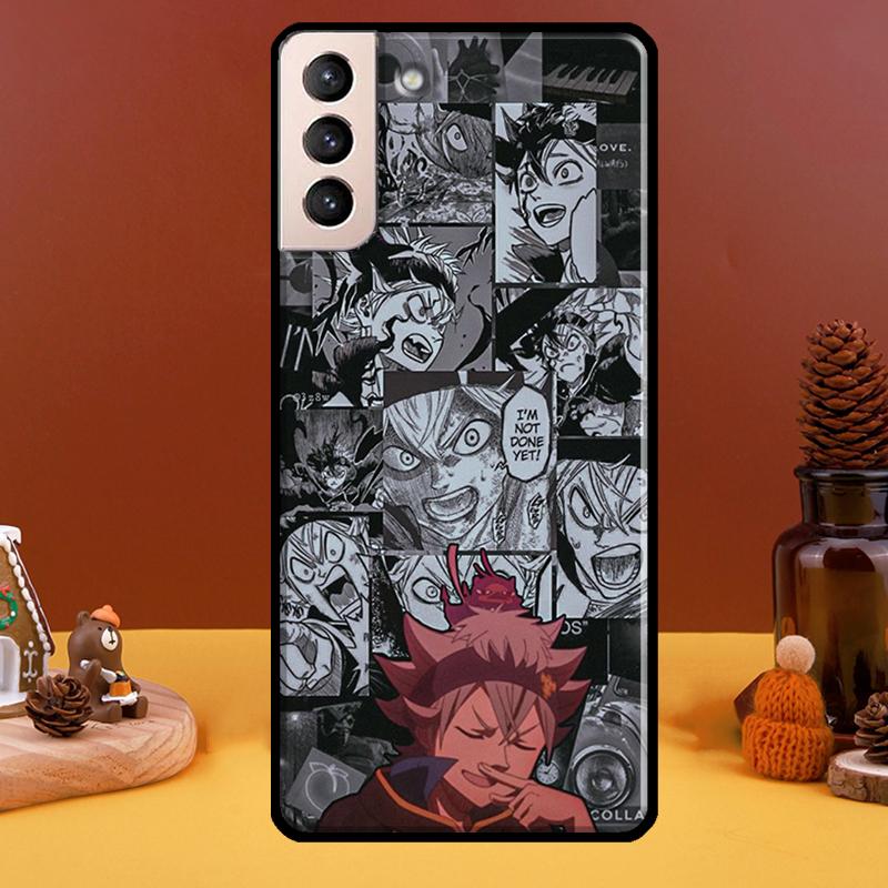 Asta Black Clover Hülle Für Samsung Galaxy S21 Ultra S20 FE S8 S9 S10 Note 10 Plus Note 20 S22 Ultra Cover
