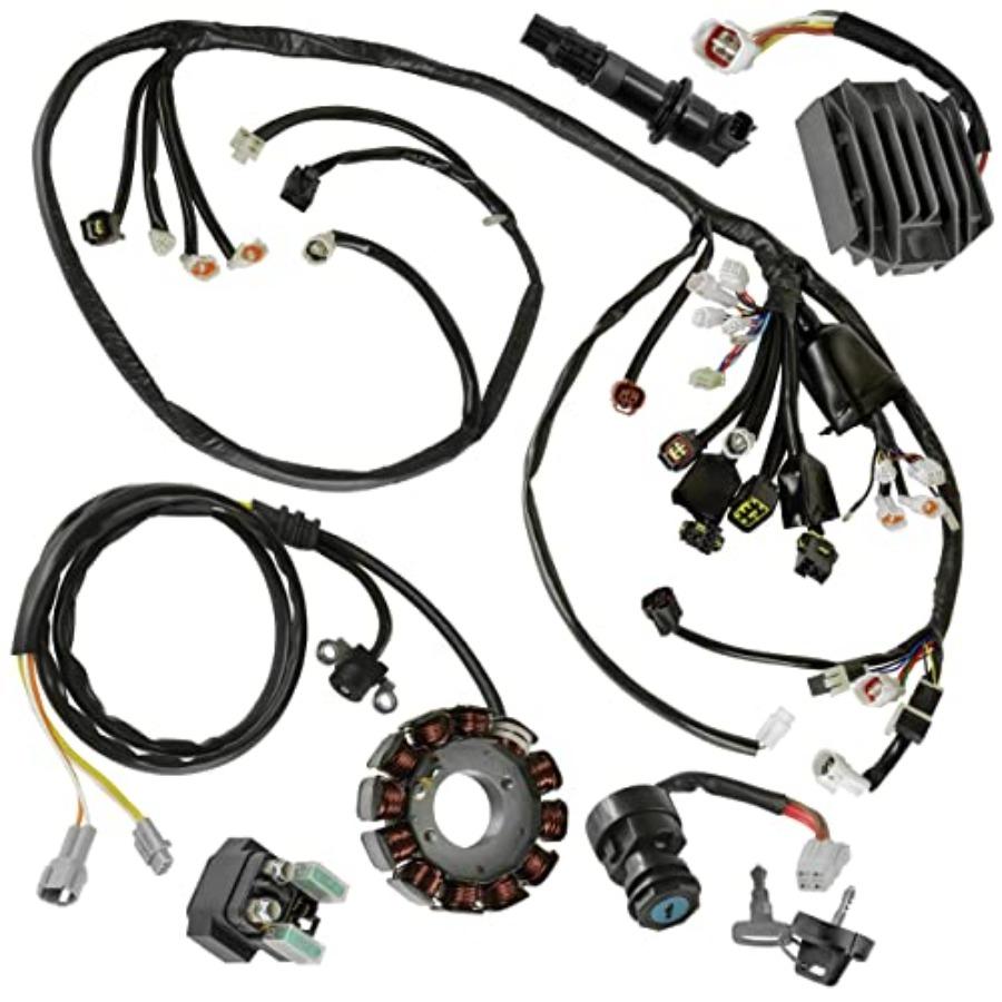 Wire Harness Stator Regulator Coil Kit Compatible with Yamaha YFZ450 YFZ450SPV YFZ450V 2006 for OffRoad Motorcycle Electrical S