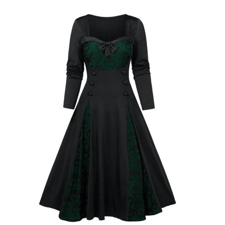 Women Fashion Spring And Autumn Long Sleeve Sexy Solid Color Lace Dresses Party Evening Patchwork Dresses For Women