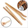 Wood 1PC Non-slip Reusable Anti-scalding Bamboo Food Clip Tea Clip Salad Tongs Bread Tongs
