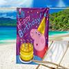 1pc Pink Pig (8) Beach Towel, Beach and Seaside Swimming Pool Equipment, Fashion Pattern, Rectangular, Travel Essentials