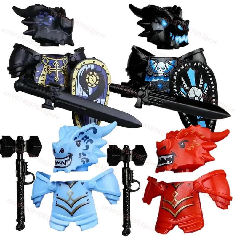 048 047 Undead Dragon Knight Bricks Anime Dragon Knights Building Blocks DIY Action Figure Collection Model Decor Doll Toy Gift