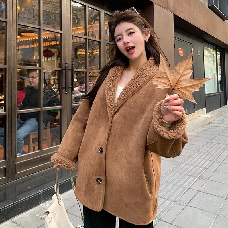 Kaiser Women's Wool Shearling Reversible Coat