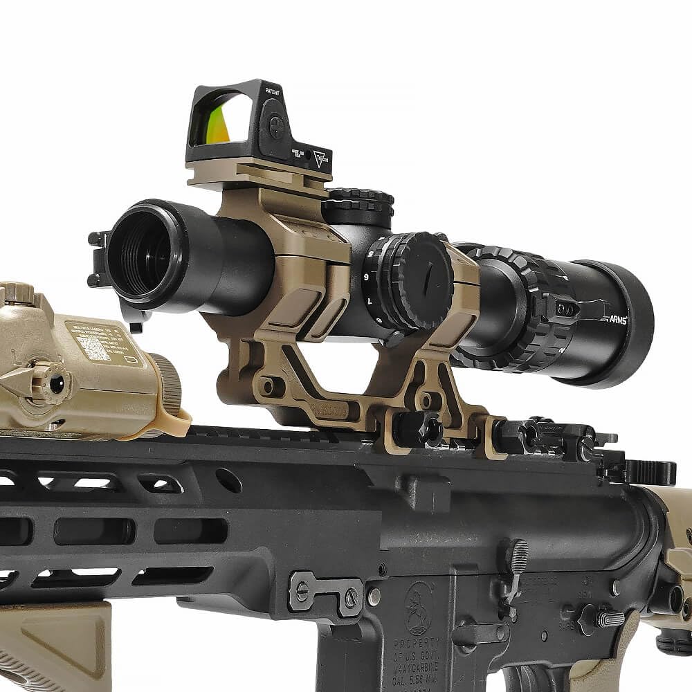 Evolution Gear Badger Ordnance Condition One Replica 6068 Aluminum Scope Mount with RMR Mount [30mm Diameter  1.93"]