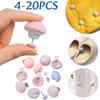 4-20pc Mushroom BedSheet Quilt Clip Anti-Slip Bedding Fasteners Reusable Duvet Cover Blanket Fix Buckle One Button Unlock
