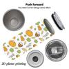 Straight Cup 591ml Bountiful pumpkins and melon fruits Straw Cup Leakproof Tumbler Travel Drink Mug Metal Coffee Mug Stainless Steel Tumbler