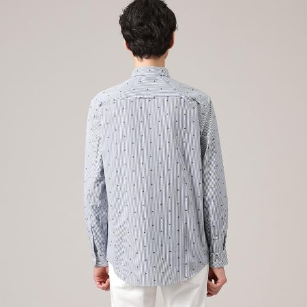 Pălărie Casual Takeo Kikuchi Motiv Jacquard Dungi Gri Cărbune Mărimea 03 07081504 Cămașă pentru Bărbați, Cămașă, (314) (L),