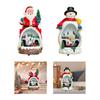 Christmas Figurine Resin Sculpture Festival Centerpiece Rotating Train Musical Decorative for Bookshelve Office Indoor Corner