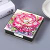Girl Leather Gem Painting Memo Pad Holder Mosaic Kit Diamond Art Note Box with 160 Sheets of Paper for Adults Beginners