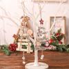 Tree-shaped Christmas Wooden Pendant Snowman Santa Door Bell Creative Wooden Door Signs  Christmas