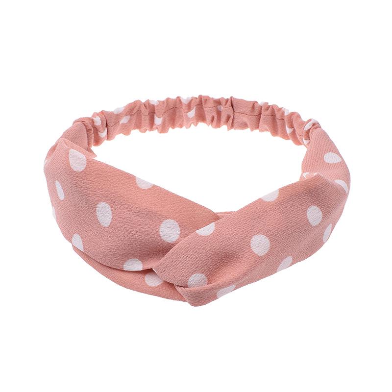 Korean New Wave Point Hair Bands Fashion Wild Cross Turban Elastic Sports Wash Face Makeup Yoga Woman Headbands Hair Accessories