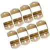 8pcs Bed Connectors Metal Furniture Brackets Bed Frame Clamps Set for Firm Bed Frame Support & Anti Corrosion Protection