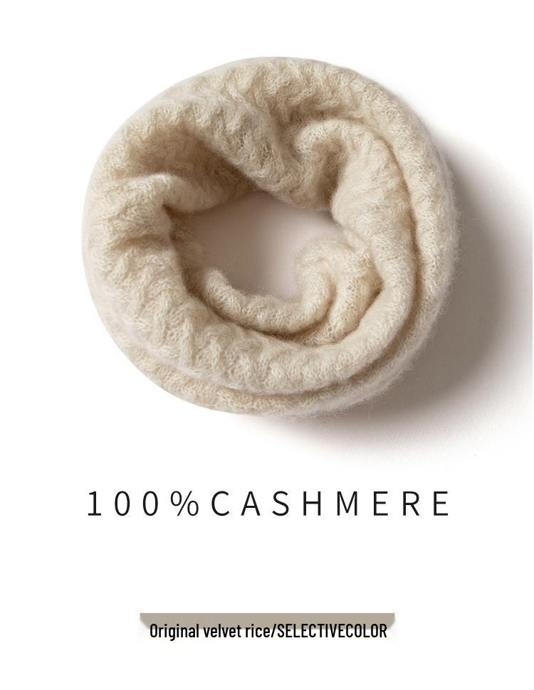 Унисекс Кашемировый Снуд-Свитер: Теплый, морозостойкий защита шеи, универсальный вязаный шарф-воротник.