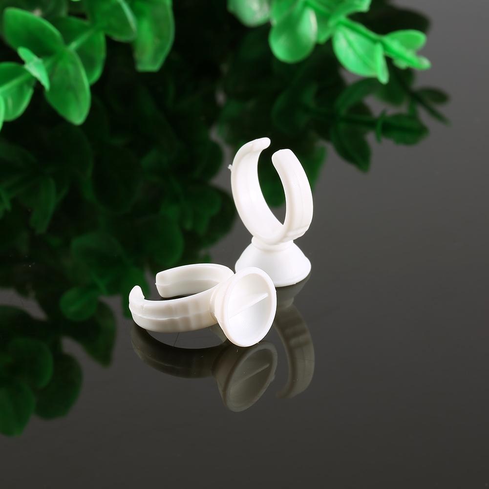 50Pcs New Permanent Eyelash Glue Eyebrow Tattoo Pigment   Disposable Makeup Holder