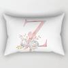 Fashion 26 Letter Pillow Case Pillow cover English Alphabet Pillow Case Home Decoration Pillow Case Flowers Pillow Case Fashion Pillow cover