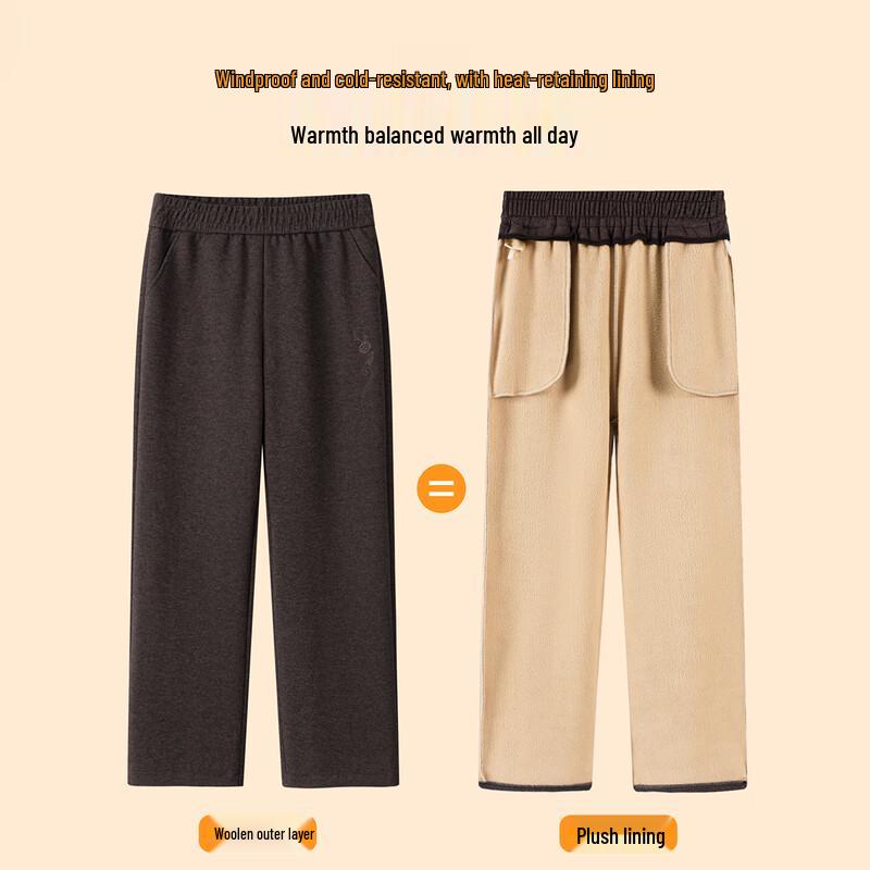 YUZHAOLIN Women s Fleece Lined Casual Pants 6XL