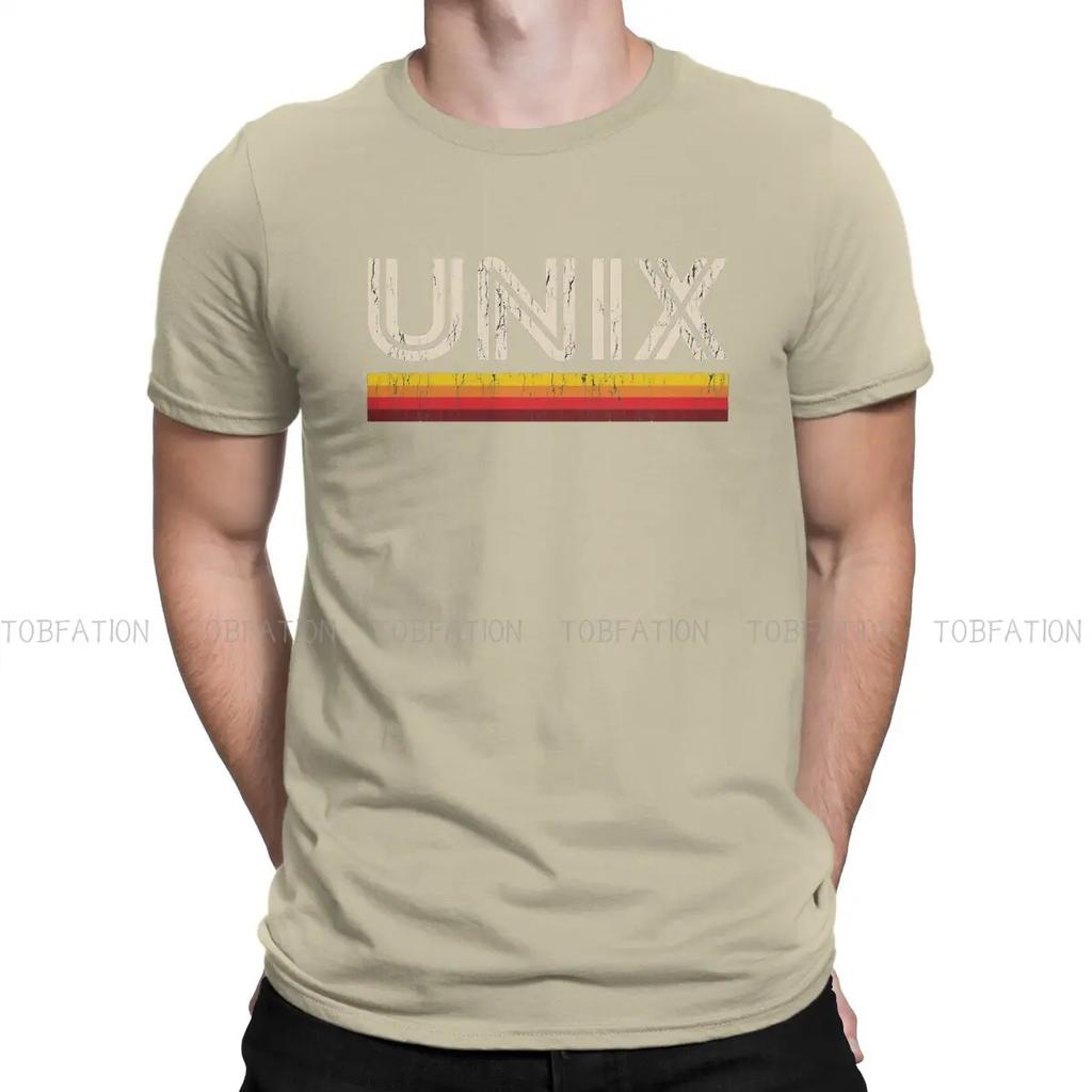 Linux Operating System Tux Penguin Pure Cotton TShirt UNIX Retro Elegant T Shirt Leisure Men Clothes New Design Trendy