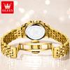 OLEVS Luxury Gold Steel Man Watch High Quality Date Waterproof Luminous Men's Wristwatch Men Quartz Watches