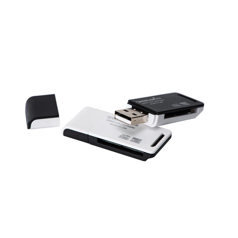3.0 High-Speed 2-in-1 Card Reader for TF/SD Cards - Compatible with Cameras, Computers, Cars, and Laptops