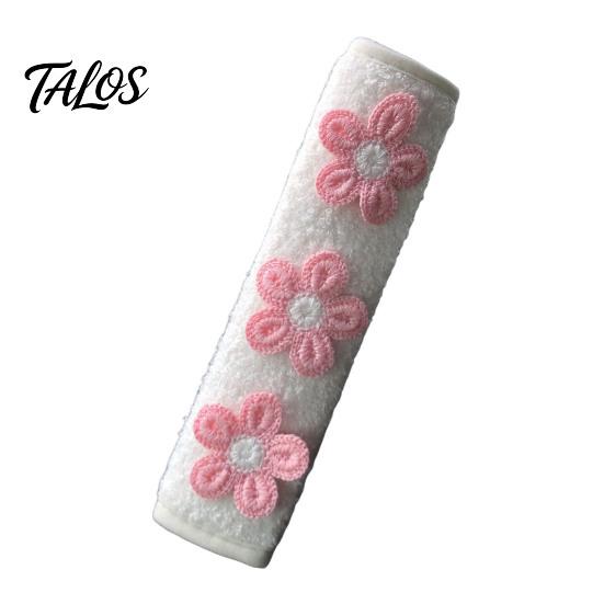 Cute Flower Seat Belt Cushions Floral Pads for Car, Soft Mesh Shoulder Skin Friendly Seatbelt Padding Strap Covers, Comfortable Universal Protective
