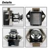 2x Chrome Push Button Szuflada Szafka Drzwi Zatrzask Gałka Zamki Szafki Bezpieczeństwo Blokada Ochrona Catch Lock Caravan RV Samochód kempingowy