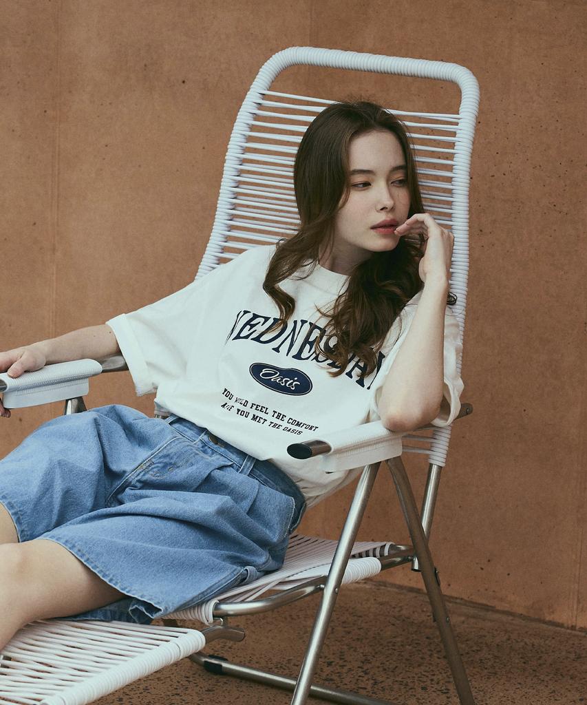 Wednesday Oasis For Woman W/Signature Oversized Short Sleeve T-Shirt (6 Colors)