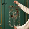 Ferienhaus-Atmosphäre Zubehör Handgefertigte Acryl-Windspiele für Weihnachtsfensterdekoration, Festliche Hängende Elegante Dekorationsgeschenke Ornamente