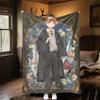 1pc wizard robe owl mouse Outdoor Flannel Throw Blanket All Season Soft Warmth,Home Decor 1031246