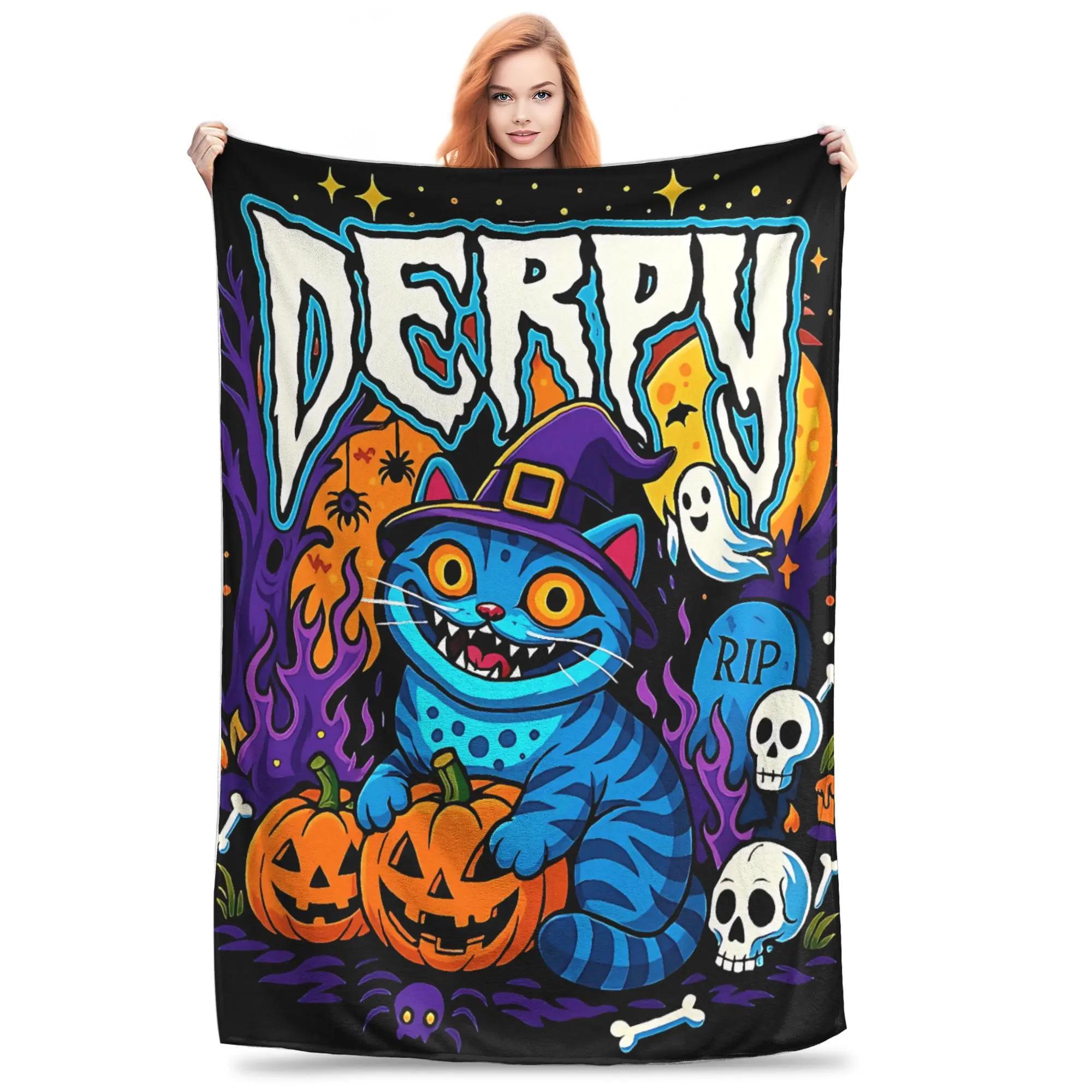 

HUNTRIX K-pop D-Охотники на демонов Хэллоуин Ведьмы Одеяло Детское Плюшевое Одеяло Накидка Диван Кровать Фланелевое Покрывало Диван Flannel 75x100cm