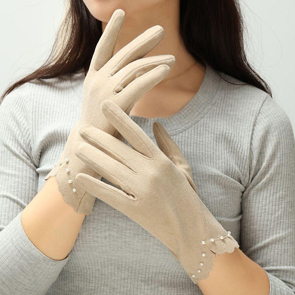 Accessories Full Finger  Gloves Korean Style Mittens German Fleece Women's Gloves