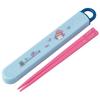 Chopsticks and Chopstick Case Set for Kids, Lunch Box, 16.5cm, Made In Japan, Dishwasher Safe, Sliding Design, Studio Ghibli Ponyo On the Cliff