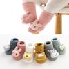 Cartoon Baby Socken für Mädchen Jungen Hase Bär Anti-Rutsch Weich Warm Winter Herbst Kleinkind Indoor Bodensocken für Kinder