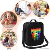 Bedruckte Lunchtaschen Wiederverwendbar Wasserdicht Isolierte Tragetasche Lunchbox mit Verstellbarem Schultergurt