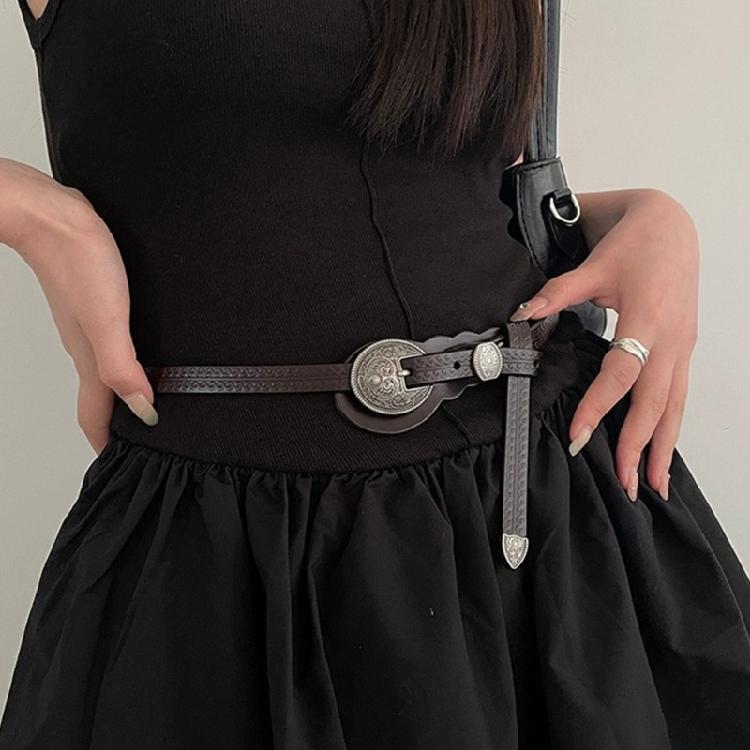 Vintage Buckle Belt Women Waist Belt Bohemian Waistband Pants Belt Accessories