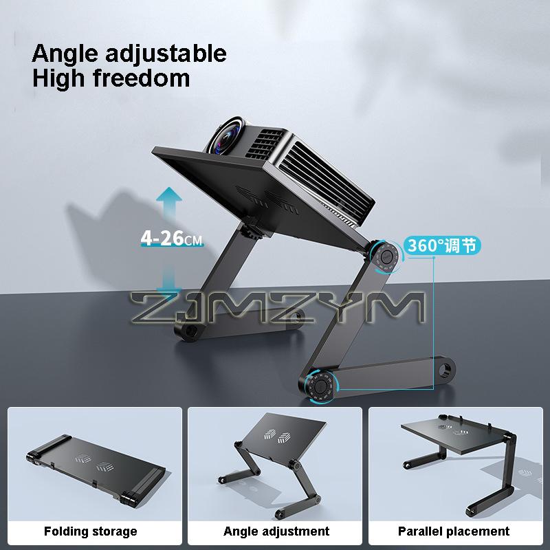 Metal Projector Holder Laptop Stand Height&Angle Adjustable Computer Desktop Stand Projector Bracket Vertical Stand