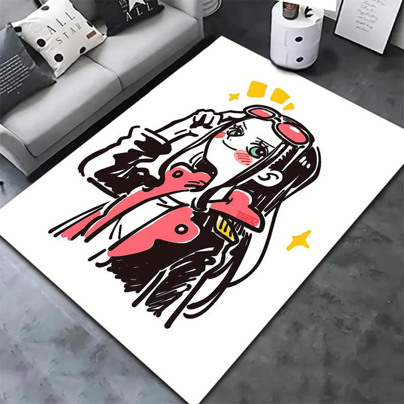 One Piece Boa Hancock Carpet Rug For Living Room Bedroom Home Sofa Decoration Kids Play Nonslip Floor Mat