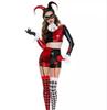 Halloween Circus Funny Sexy Clown Costume Anime Harry Quinn Staging Suit