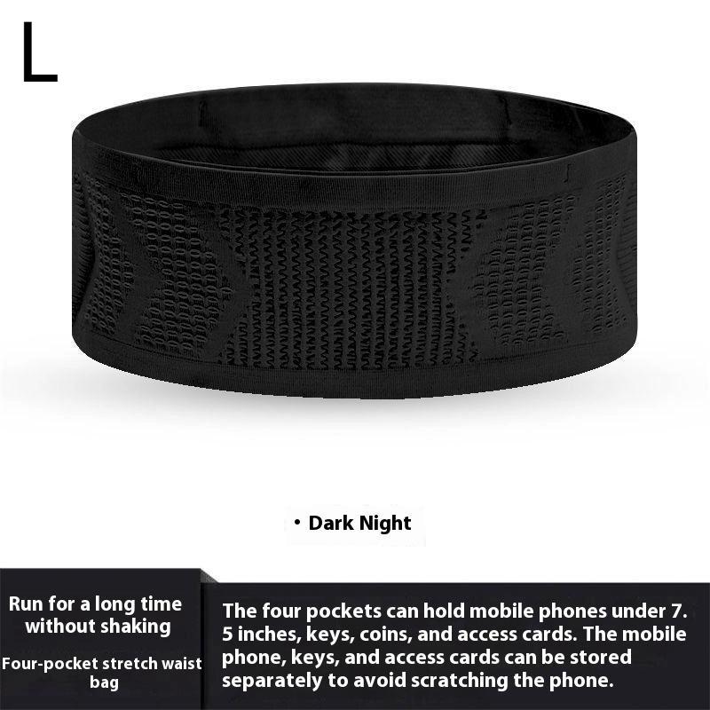 1Pc Seamless Invisible Running Waist Belt Bag Gym Bags Lightweight Invisible Mobile Phone Bags Portable Elastic Run Cycling Bag