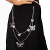 Cross-Border Hip-Hop Punk Star Pendant Tassel Metal Waist Chain