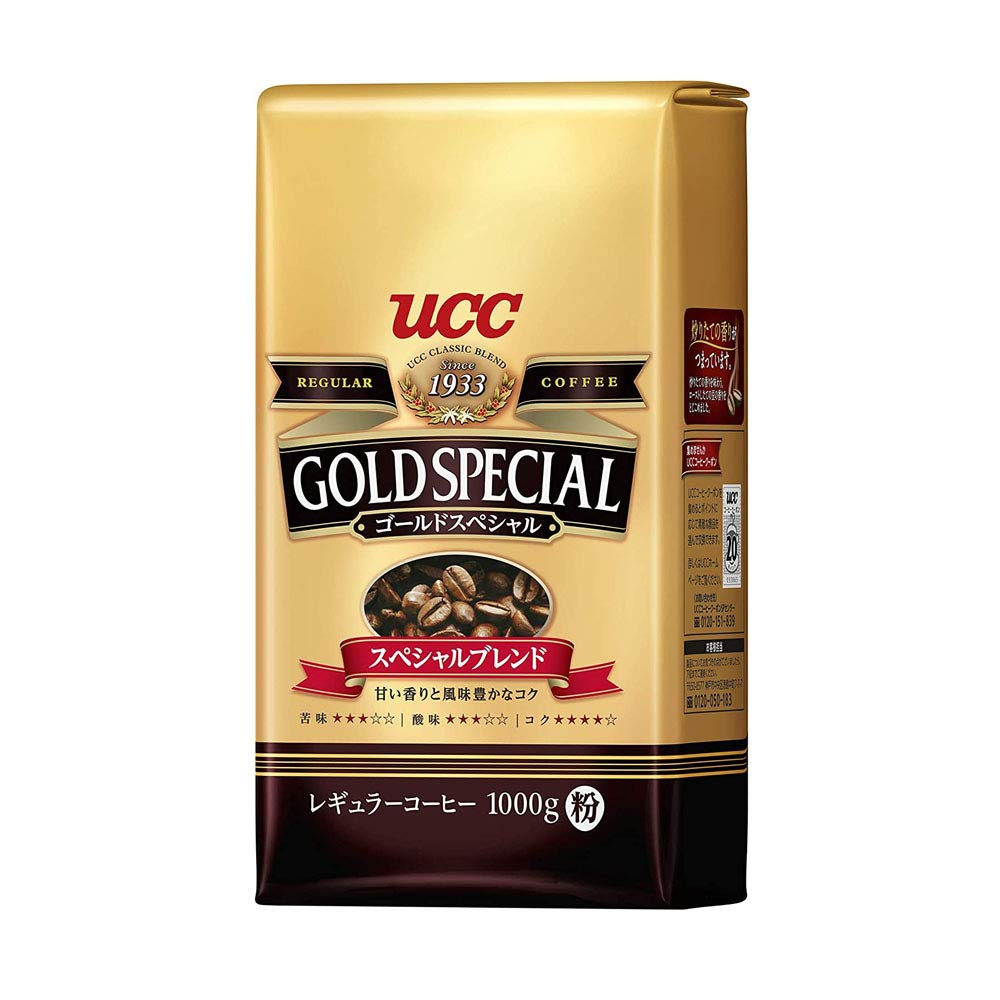 UCC Gold Special Special Blend Regular Coffee Powder, 1000g X 2 Packs