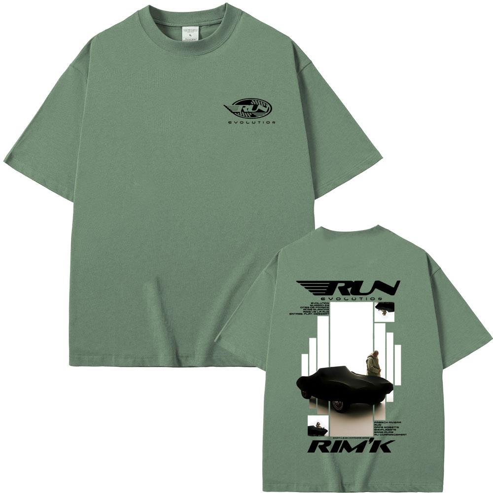 Rapper RimK Run Album Graphic Tshirt Unisex Women Hip Hop Fashion Pop Music Tshirt Male Casual Cotton Vintage T Shirt Streetwear