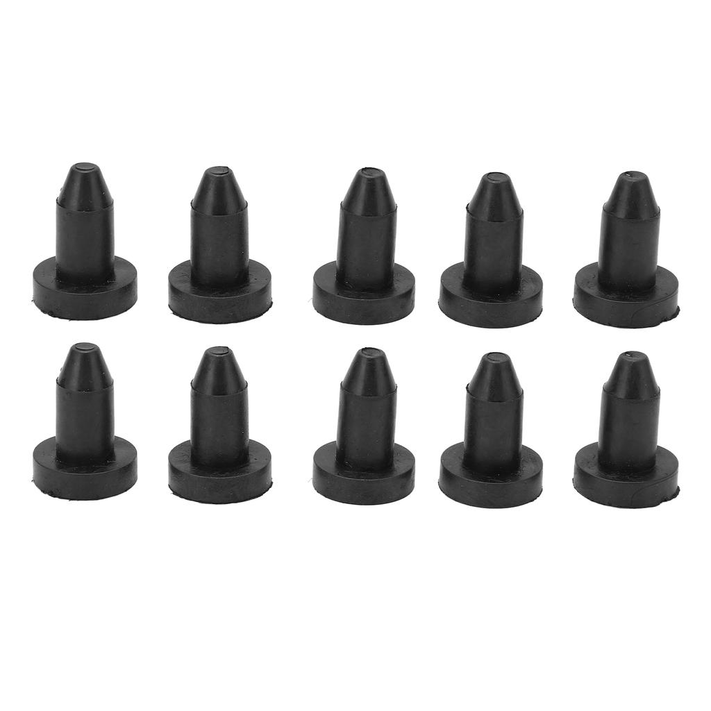 10pcs Kayak Drain Plug Kit Silicone Black 1.25in Length Universal Drain Holes Bung for Fishing Boats