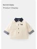 DUUDUU 2025 New Style Infant & Toddler Jacket - Fleece-Lined Korean Style Cotton Coat for Baby Boys