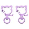 31X39mm Candy Colored Alloy Shell Shaped Spring Buckle Special-shaped DIY keychain Accessories Creative Accessories Hanging Ornaments