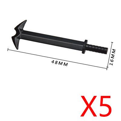 MOC Building Block Medieval Solider Knight Figures Toy Weapons Accessories Sword Axe Bow Sword Ten Spear Crossbow Mini Bricks