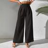 Women's Fashionable Casual Wide Leg Pants And High Waisted Pants