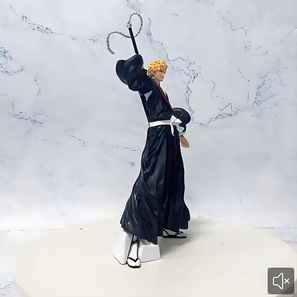21cm Anime Bleach Figure Kurosaki Ichigo Action Figure Aizen Sousuke/Hitsugaya Toushirou Figurine PVC Model Collection Toy Gifts
