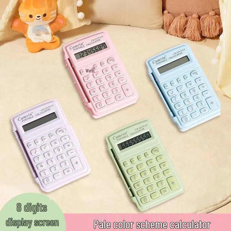 Compact Flip Cover Mini Calculator for Students