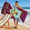 Name Custom Burnley FC Print Beach Towel, Large Soft Quick Dry Towel for Beach Camping Swimming