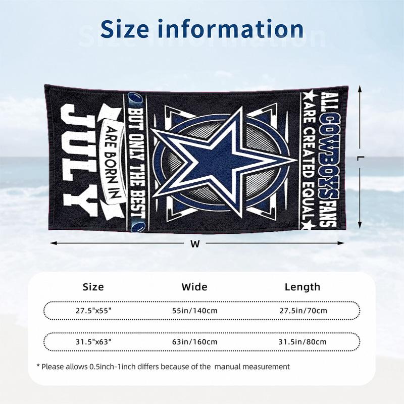 Dallas Cowboys Microfiber Beach Towel Quick Dry Sand Free Lightweight Beach Towels for Travel Swimming Camping